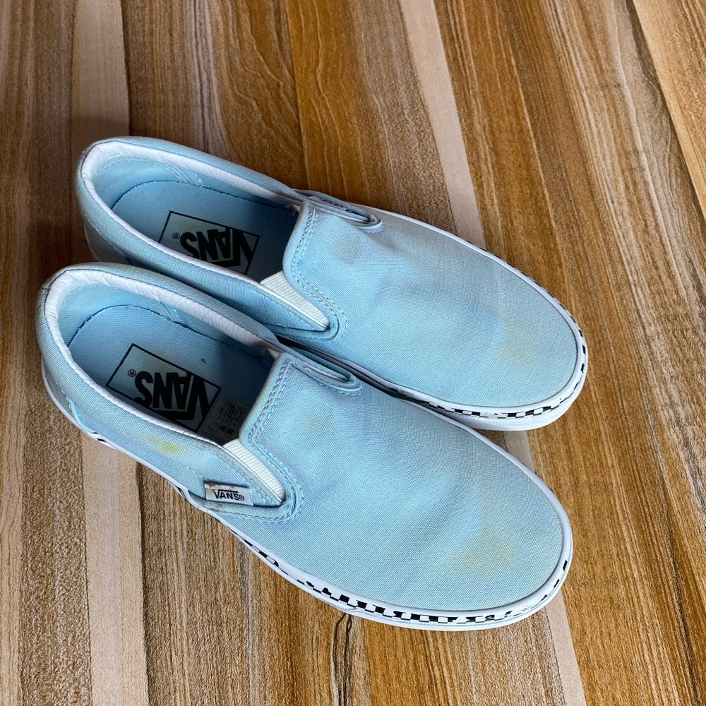 Vans Classic Slip-On Sneakers Unisex Skate Low Vulc Shoes Mens Size 6 Women’s 7